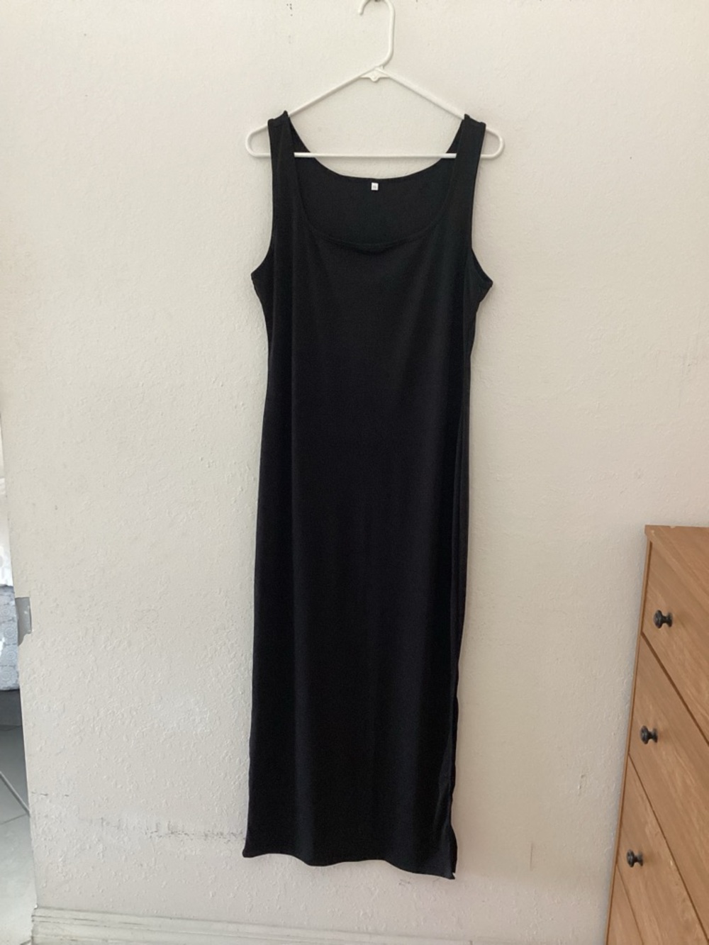 Classic Black Sleeveless Maxi Dress